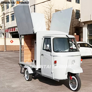 Bar Food Truck Crêpe Barbe à papa Glace Tricycle Tuk Tuk Haute note électrique Piaggio chariot de vente de nourriture remorque de café - Product Image 2