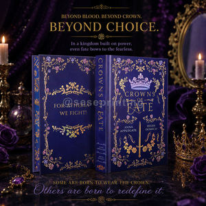 Impresión de Libros de Novelas de Fantasía con Tapa Dura Personalizada, Borde Pulverizado, Cubierta con Corona Morada y Estampado en Lámina, Edición Especial, Fabricante - Product Image 4