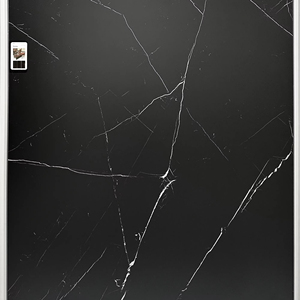 Black Knight, revêtement mural en pierre frittée moderne, <span class=keywords><strong>plan</strong></span> <span class=keywords><strong>de</strong></span> <span class=keywords><strong>travail</strong></span> <span class=keywords><strong>de</strong></span> <span class=keywords><strong>cuisine</strong></span> et hall paysager, grand format <span class=keywords><strong>de</strong></span> dalle - Product Image 1