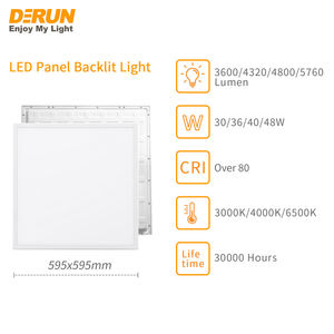 Plafonnier <span class=keywords><strong>LED</strong></span> carré encastré de qualité supérieure, plat, 2x2 pieds, lumineux, pour entreprises, magasins, bureaux - Product Image 2