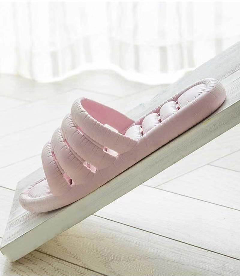 Hollow Out Bathroom Slippers Couples Slides Soft Sole Non-slip Summer Hotel Slippers