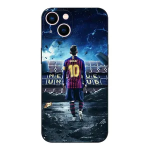 Custom M-Messi Football TPU Silicone Cover For iPhone 11/12/13/14/15 Pro Max UV Printing Mobile Cell Phone Sublimation Case