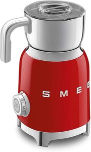 Mousseur à lait rétro style années 50 avec 2 disques, 6 programmes prédéfinis, mousseur à chaud ou à froid et chauffage par induction (noir) - Product Image 2