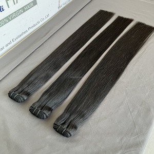 OFERTA: Cabello Virgen Liso 100% Indio, Cabello Humano sin Procesar, Venta al por Mayor, Genius Weft, Paquetes de Cabello Virgen con Cutícula Alineada, Natural Transparente - Product Image 3