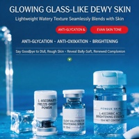 Ensemble de produits de soin éclaircissants pour la peau Advanced Clinicals, poudre et sérum à l'acide L-ascorbique, vitamine C, pour éclaircir la peau, antioxydant