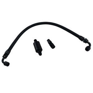 สายส่งน้ำมันเชื้อเพลิง Poyracing สำหรับ Honda Civic 96-00 EK B D H Series อลูมิเนียมไนลอน พร้อมข้อต่อ - Product Image 2