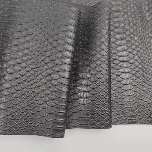 In-Stock <strong>Black</strong> Snakeskin Texture Imitation Leather Handbag Eco-Friendly Fabric Accessories for Furniture &amp; Decorative Use - Product Image 1