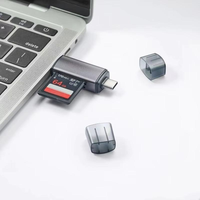Lector de Tarjetas USB C TF/SD 2 en 1 Universal con Certificación CE para Computadoras Portátiles y Teléfonos Móviles, Adaptador de Tarjeta de Memoria Externa de Alta Velocidad