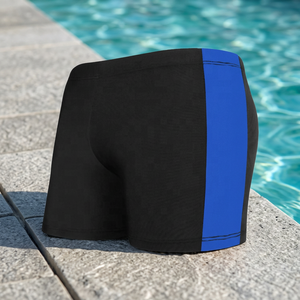 Custom <b>Men's</b> Mid Elastic Waist Quick Drying Eco Friendly Canvas Boardshorts Waterproof Solid Pattern Boxer <b>Trunks</b> Casual Style - Product Image 3