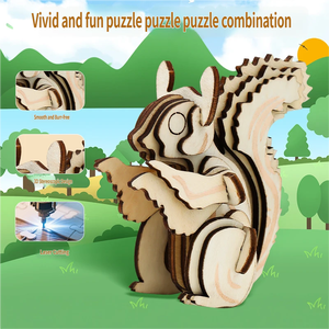 Rompecabezas 3D de Dinosaurio Realista, Juguete Educativo de Madera para Armar, Modelo de Dinosaurio Antiguo Perfecto para Niños - Product Image 3