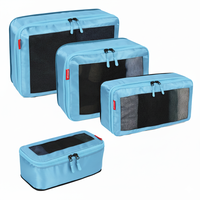 Ensemble organisateur de voyage en nylon léger Cubes d'emballage de grande capacité avec pochettes de rangement multi-tailles