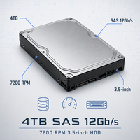 Disque dur interne SAS 3,5 pouces 4 To 7,2K pour serveur d'entreprise, stockage de centre de données, virtualisation