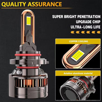Ampoules de phares LED 60000LM pour voitures FS 90, ampoules de remplacement automatiques 12V 9005, 2 pièces