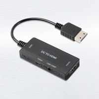 Convertisseur DC vers HDMI en gros, câble audio-vidéo mâle vers femelle, sortie HD 1080P