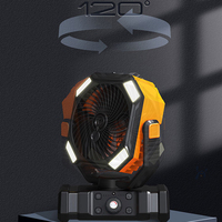 Ventilateur rechargeable pour la pêche, petit format, longue durée, portable, pour le camping en plein air, gadget rafraîchissant pour le dortoir