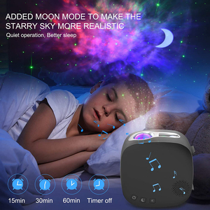 Proyector de Estrellas, Nebulosa y Galaxia, Lámpara Nocturna con Altavoz Inalámbrico, Control Remoto, Proyector de Techo Silencioso, Lámpara para Fiestas - Product Image 5