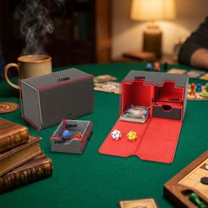 กล่องเก็บการ์ด Commander TCG หนัง PU สำหรับจัดการแข่งขัน พกพาสะดวก ปรับแต่งได้สำหรับเกมกระดาน - Product Image 1