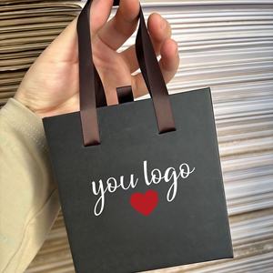 Élégant Coffret Cadeau à Bijoux en Velours Avec Poignée, Logo Personnalisé, pour Emballage de Colliers et Boucles d'Oreilles - Product Image 5