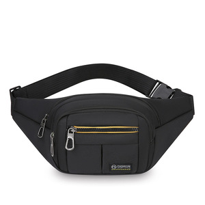 Men's Fanny Pack Multi Functional Lightweight Sports Waist Bag Dark Blue Large Capacity Outdoor Casual Simple Shoulder Bag - Product Image 4