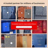 Coffret cadeau d'entreprise - Carnet personnalisé pour cadeaux promotionnels d'entreprise, réunions, événements, souvenir de luxe