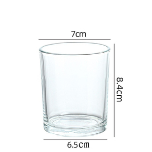 Venta al por Mayor de Frascos de Vidrio Transparente para Velas, Frascos de Vidrio Redondos con Tapa Metálica - Product Image 3