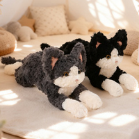Peluche de chat allemand super mignonne avec rembourrage en coton PP, super douce et brodée, cadeau d'anniversaire pour enfant