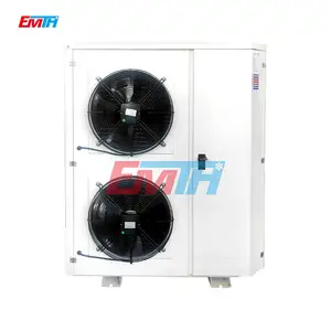 O equipamento da refrigeração 5hp 8hp 10hp 12hp condens a unidade Tipo aberto refrigerado ar do armazenamento frio Unidade de condensação para a sala do armazenamento frio