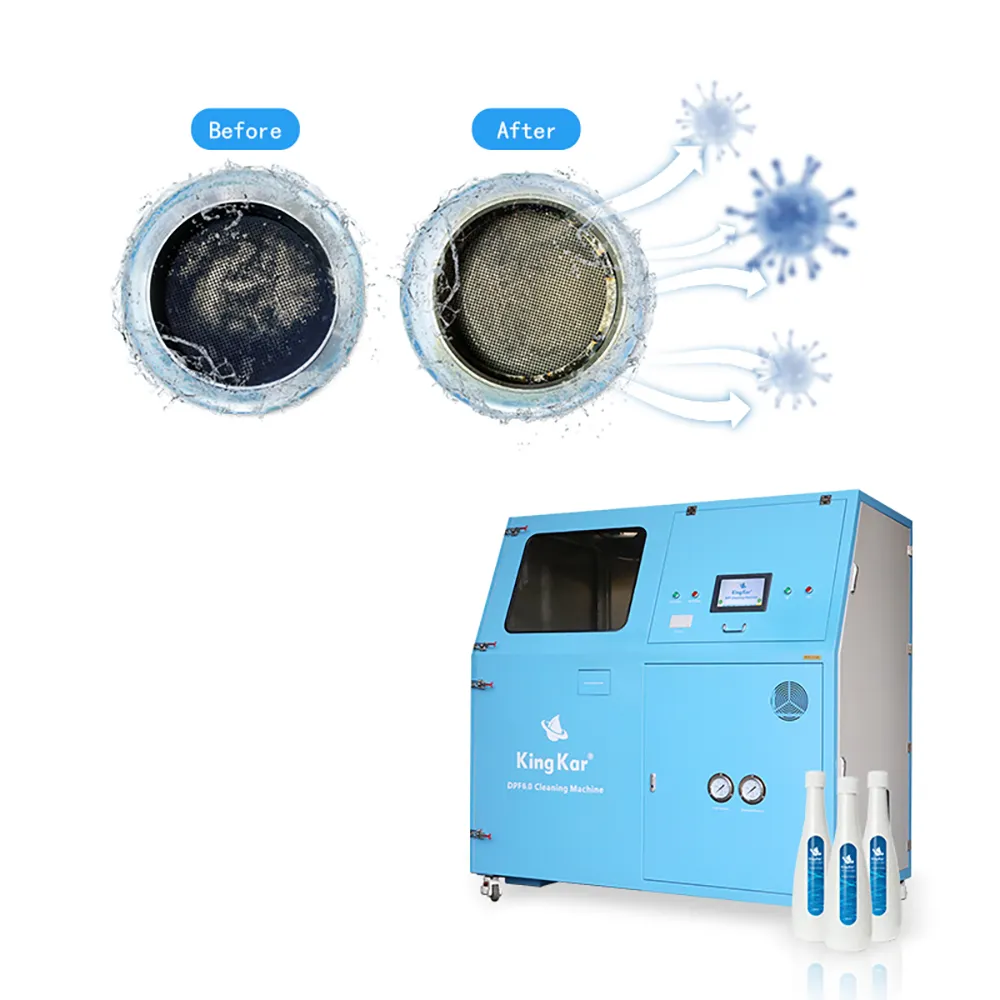 KINGKAR 100%effect DPF Filter Cleaning Equipment Ultrasonic Cleaner Automatic High Pressure Boil Cleaning Machine Spare Parts