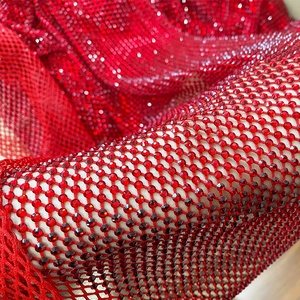 Offre Spéciale 100cm x 120cm Bling matériel vêtements tissu diamant résille cristal maille pour robe de soirée - Product Image 5