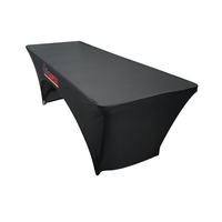 Housse de table en polyester toutes tailles, nappe pour salon professionnel, impression personnalisée, nappe de bureau
