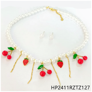 Set di gioielli Boho Chic da donna con frange di perline placcate in oro per abbigliamento Casual da festa e regali con perle e diamanti - Product Image 1