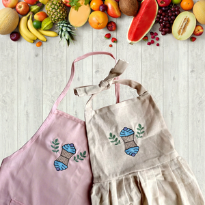 Premium 100% Cotton Yarn Dyed Custom Color Washable Anti-Sustainable Modern <b>Kitchen</b> <b>Apron</b> High Quality Soft Fabric Sai Impex - Product Image 1