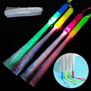 Bacchetta Luminosa a Fibra Ottica che Cambia Colore, Bastoncino Lampeggiante a LED Effetto Cielo Stellato, Luce Notturna a Batteria AA, Durevole per <span class=keywords><strong>Feste</strong></span> - Product Image 2