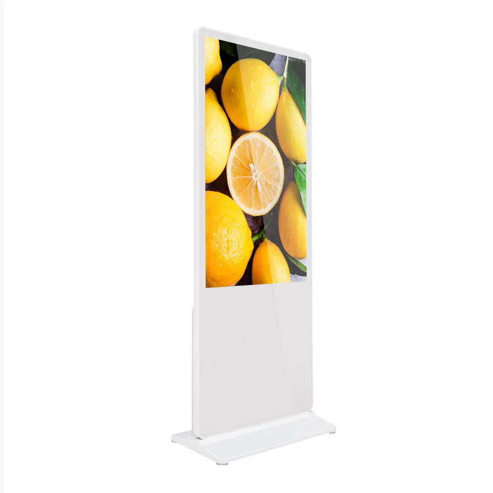 55-Zoll-Boden-Totem FHD-LCD-Werbe display Interaktives Smart-Touchscreen-Info-Kiosk-Werbe display