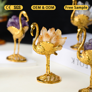 Figura de Flamenco Hecha a Mano con Punta de Cuarzo Cristalino Natural para Sanación, Gran Venta 2026 - Product Image 3