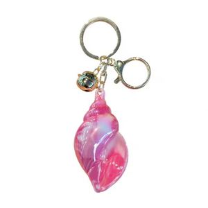 Electroplated Acrylic Conch <b>Keychain</b> Colorful Seashell Pendant Cute Bag Car Hanging Decoration - Product Image 5