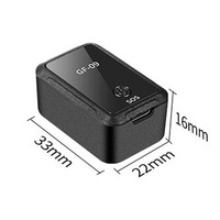 Mini traceur GPS pour chien Localisateur d'animaux de compagnie à longue distance avec carte SIM rechargeable GF09 Fabriqué en plastique durable