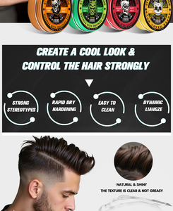 <span class=keywords><strong>Cire</strong></span> coiffante en boîte aluminium, séchage rapide, <span class=keywords><strong>facile</strong></span> à rincer, formule hydrophile, coiffage naturel, textures multiples, <span class=keywords><strong>facile</strong></span> à modeler - Product Image 3