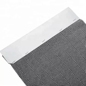 Bán buôn tùy chỉnh thời trang thoáng khí Polyester zigzag kim loại xương cá <span class=keywords><strong>Jacquard</strong></span> đan Twill vải với kim loại - Product Image 3