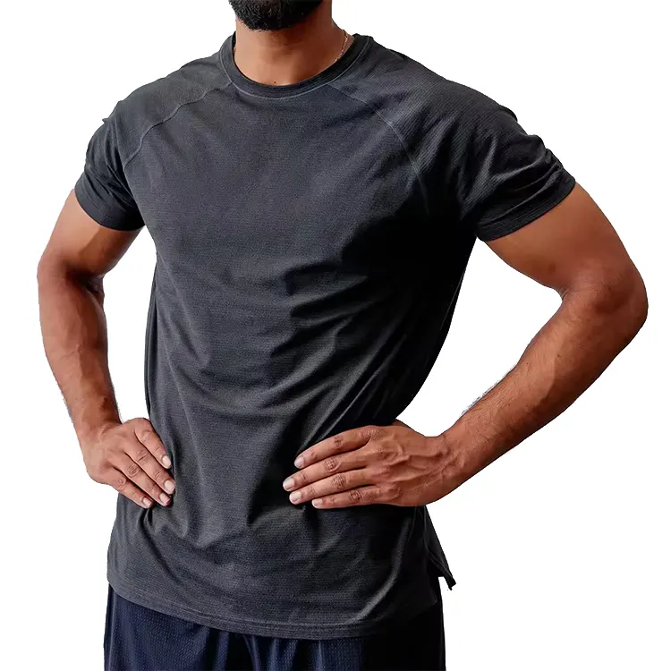 Tshirt con Logo personalizzato da uomo a manica corta Sport Tshirt da palestra a secco da uomo