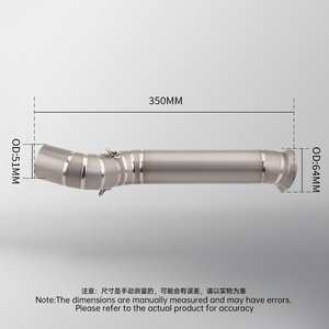 Deslizamiento para <span class=keywords><strong>CFMOTO</strong></span> <span class=keywords><strong>800MT</strong></span> 800 Mt 2021 <span class=keywords><strong>2022</strong></span> Escape de motocicleta Escape Moto modificar aleación de titanio tubo medio tubo de enlace - Product Image 2