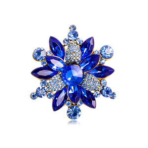 Jachon broche de roupas de vidro temperado, nova moda