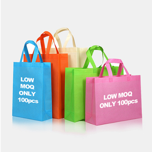 Toptan ucuz kullanımlık özel Logo promosyon süpermarket bakkal alışveriş 100 Gsm olmayan dokuma T tişört çanta - Product Image 2