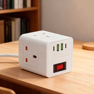 Đa cắm ổ cắm chuyển đổi đa chức năng nhanh chóng sạc USB cổng điện du lịch cube Power Strip cắm Board - Product Image 3