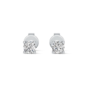Starsgem 10k Gold stud earring melee size 3.3mm 4.3mm each stone lab grown diamond pretty jewelry earring stud - Product Image 5