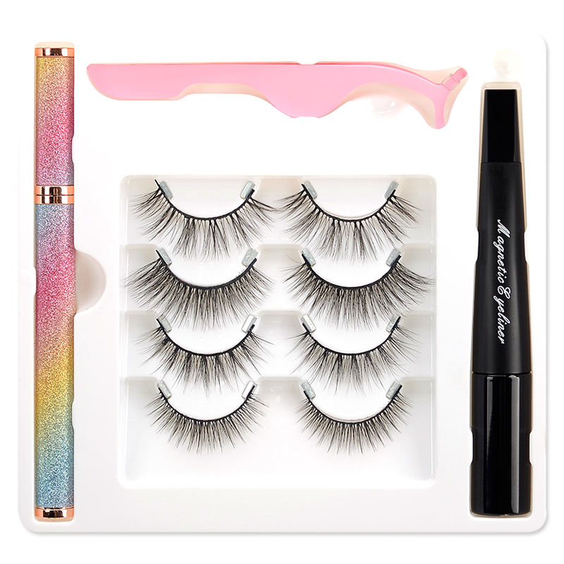 New invisible magnet eyelashes 4pairs