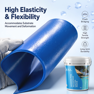 Revestimiento Impermeable de Poliuretano de Alta Elasticidad Blue Kingfisher para Techos de Hormigón y Piscinas, Protección Duradera - Product Image 4