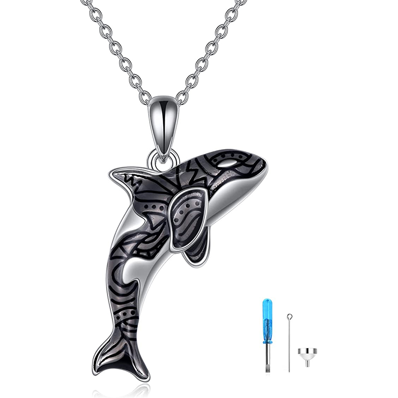 Ciondolo a Forma di Delfino Placcato Oro per Donna, Collana Sottile all'Ingrosso
