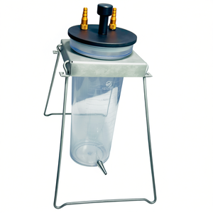 MEDZORA SURGICAL MS-TCS-1517 3L Reusable Manual Lightweight Eco-Friendly Fat Collection Canister Steel CE Certified Class I - Product Image 1