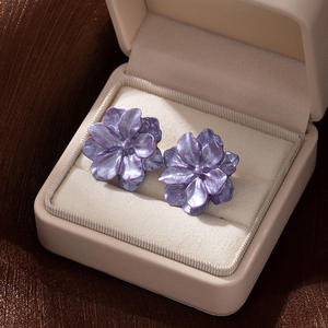 ต่างหูรูปดอกไม้สำหรับผู้หญิงต่างหูดอกไม้แฟชั่นเกาหลีทันสมัยน่ารักวัยรุ่นสาวๆเครื่องประดับสำหรับงานเลี้ยง - Product Image 6